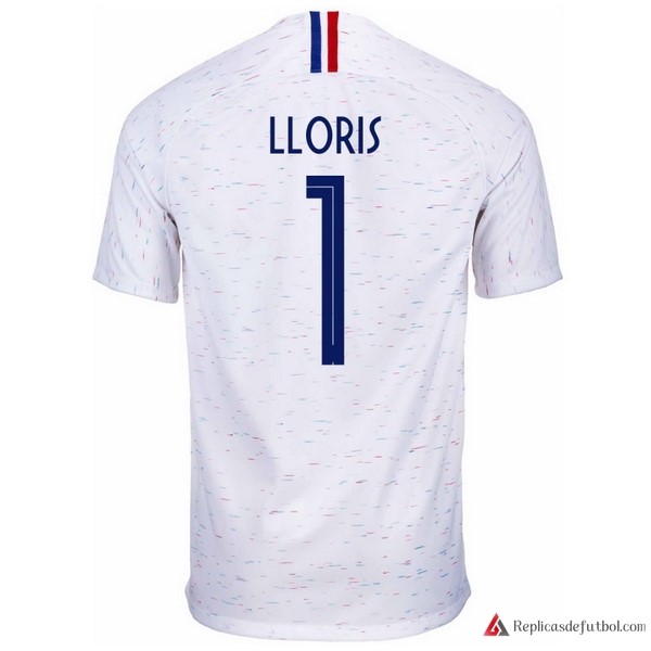 Camiseta Seleccion Francia Segunda equipación Lloris 2018 Blanco